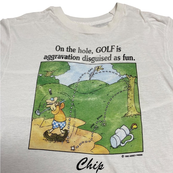 Other - Vintage 1992 Chip Golf Cartoon T-Shirt